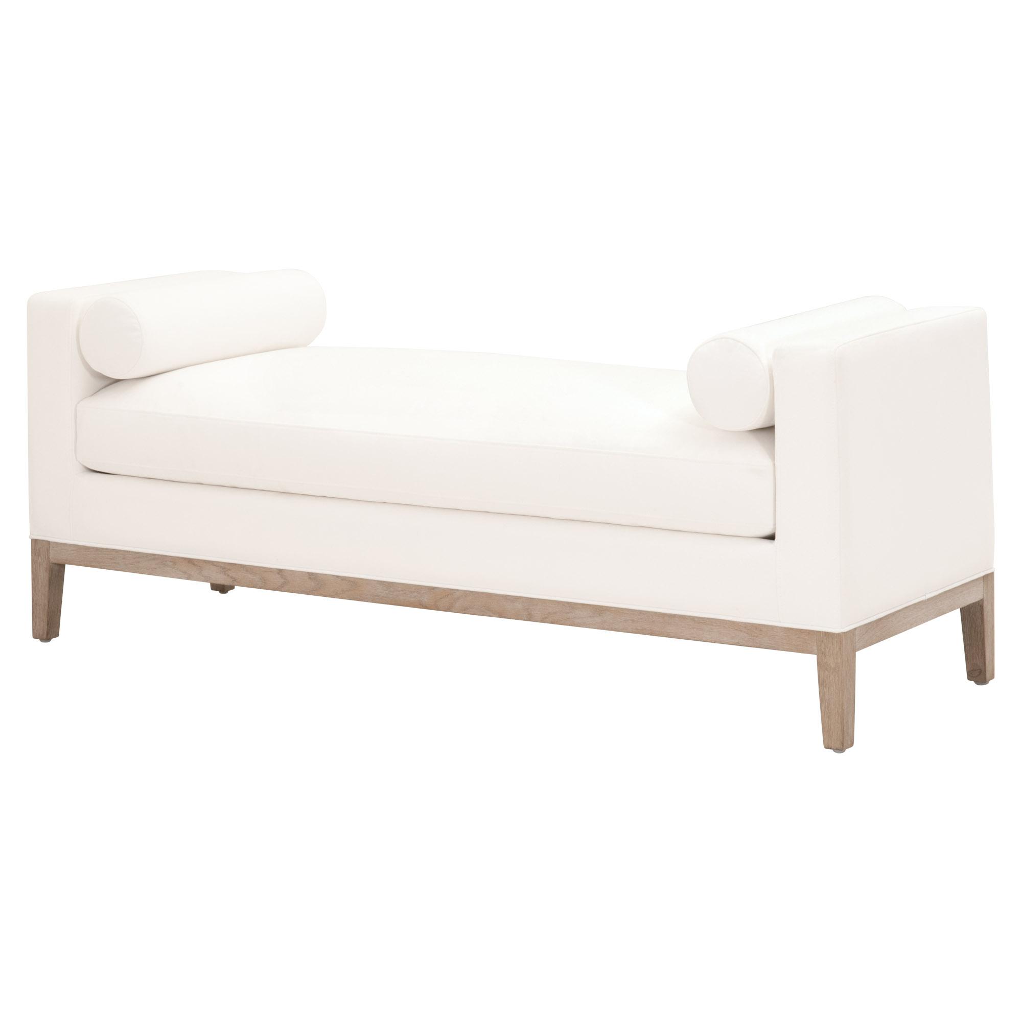 Keaton Upholstered Bench, Ottoman by Essentials for Living, 63" width x 24.5" height x 21.5" depth View 2