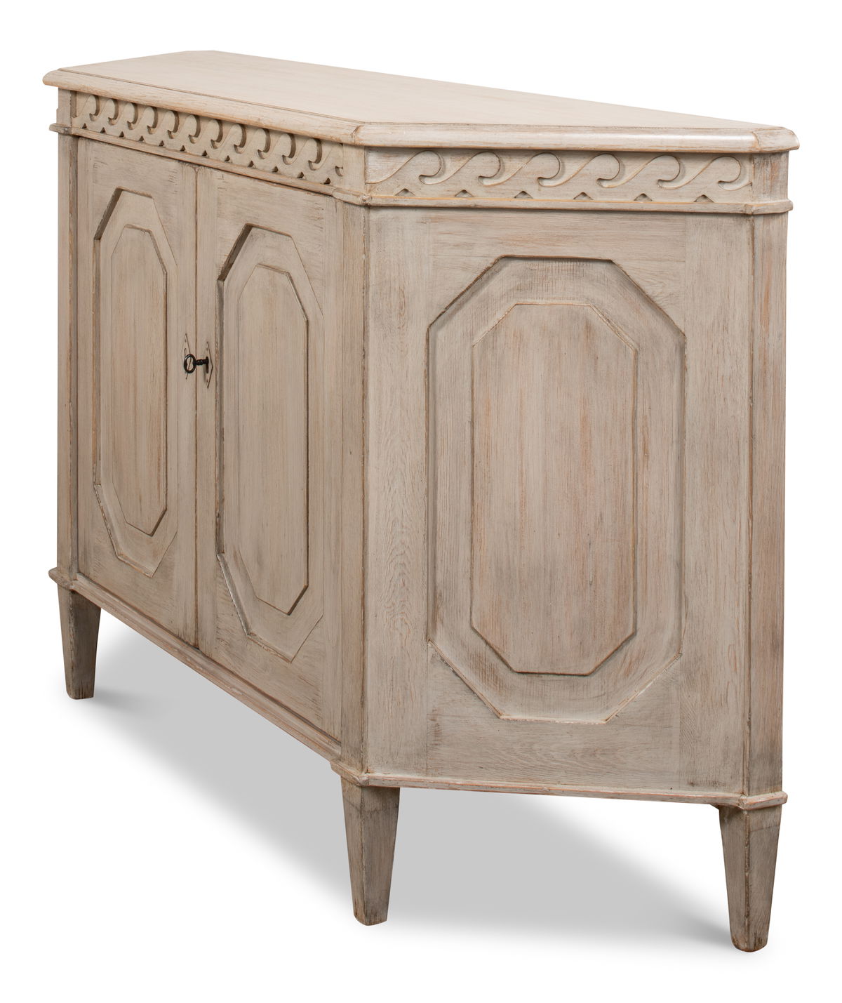 Wrenn Credenza  Stone Grey, by Sarreid, 1'4" length x 4'10" width x 3' height View 5
