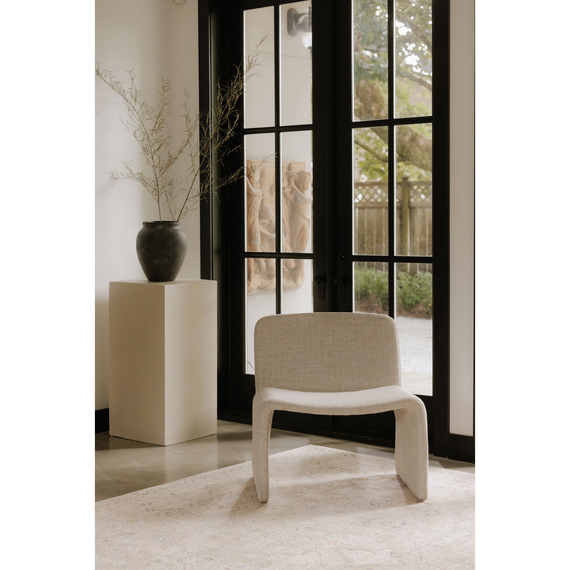 Ella Accent Chair Heather Beige large image 