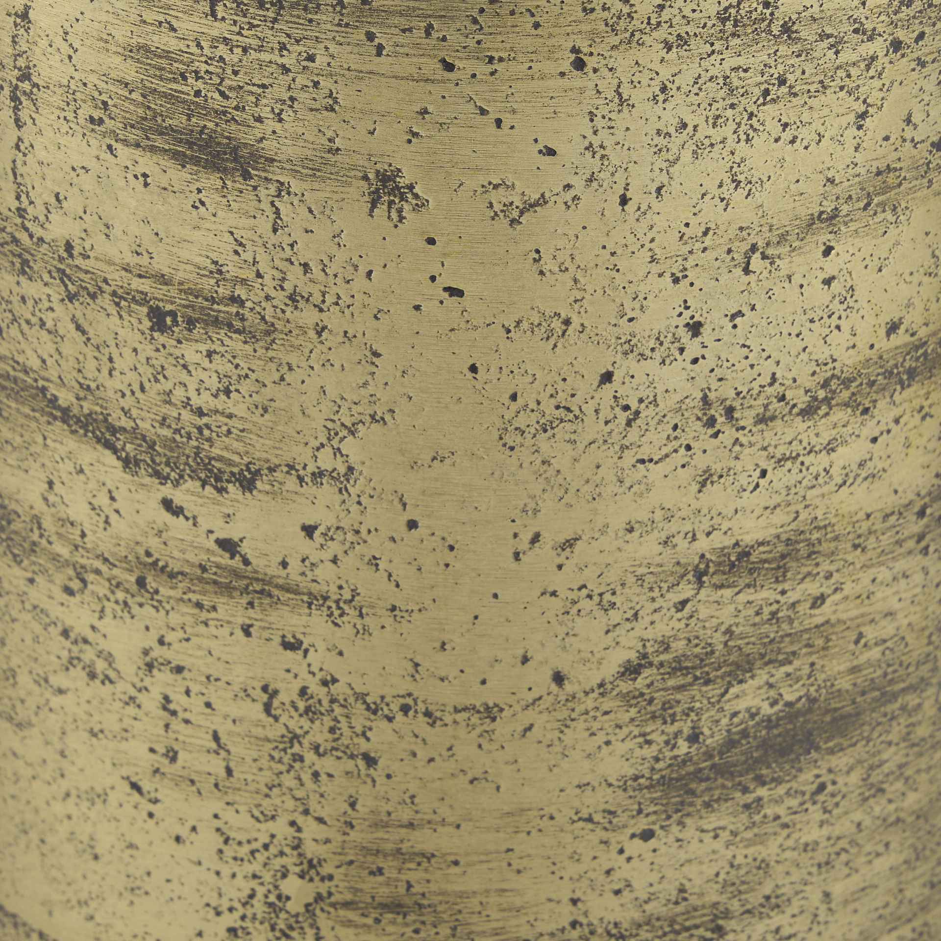 Quonset Extra Tall Brass Finished Aluminum Metal Pillar Object, Decorative Object by Mercana, 6" length x 6" width x 14.5" height View 4