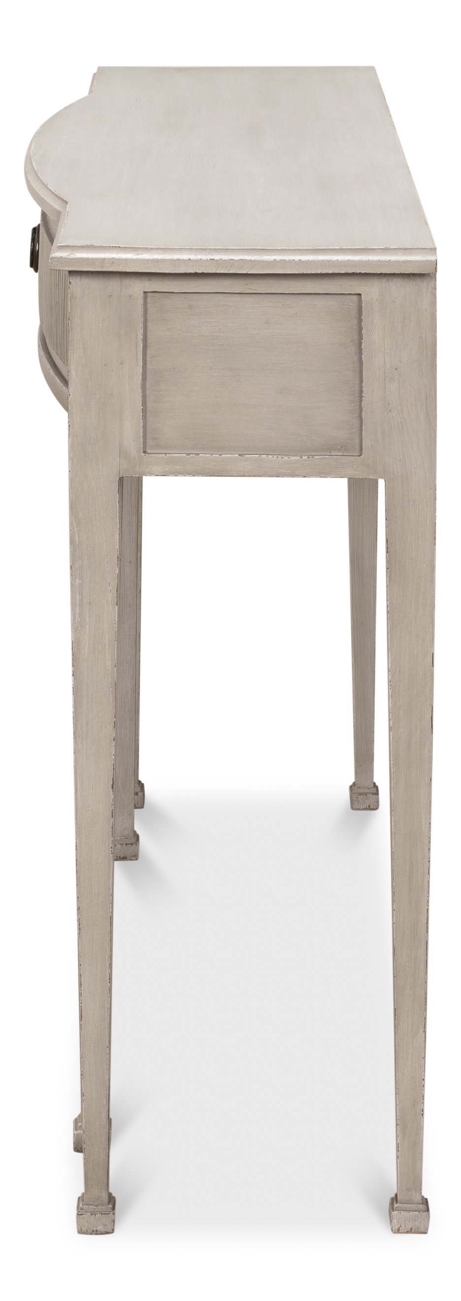 Madora Bungalow Console Table  Grey, by Sarreid, 1'3" length x 4' width x 2'9" height View 4