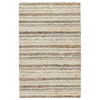 Tikka Handmade Striped Cream/ Gray Area Rug (10'X14') thumbnail 0
