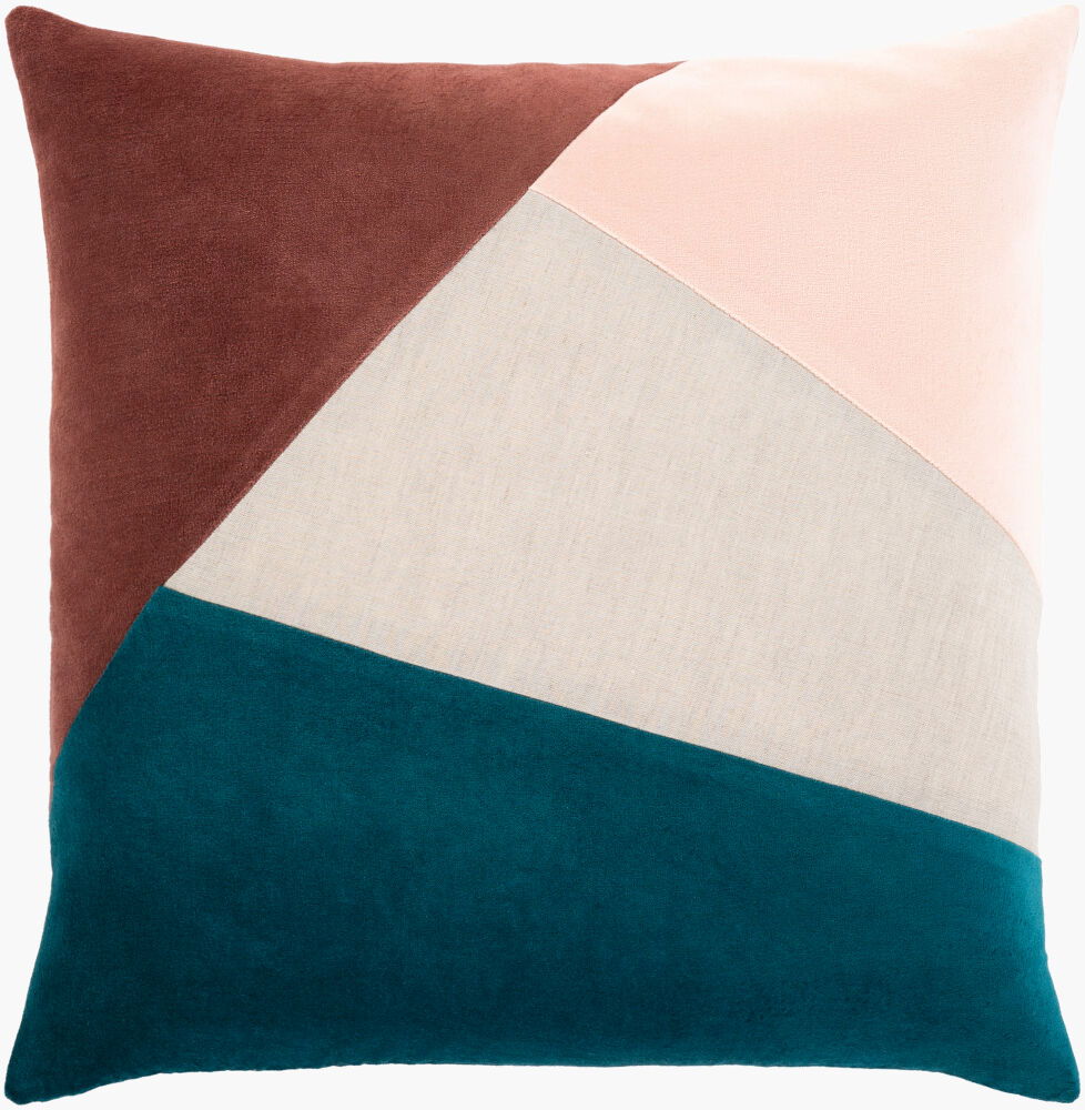 Moza Accent Pillow Down, Decorative Pillow by Surya, 20" length x 20" width