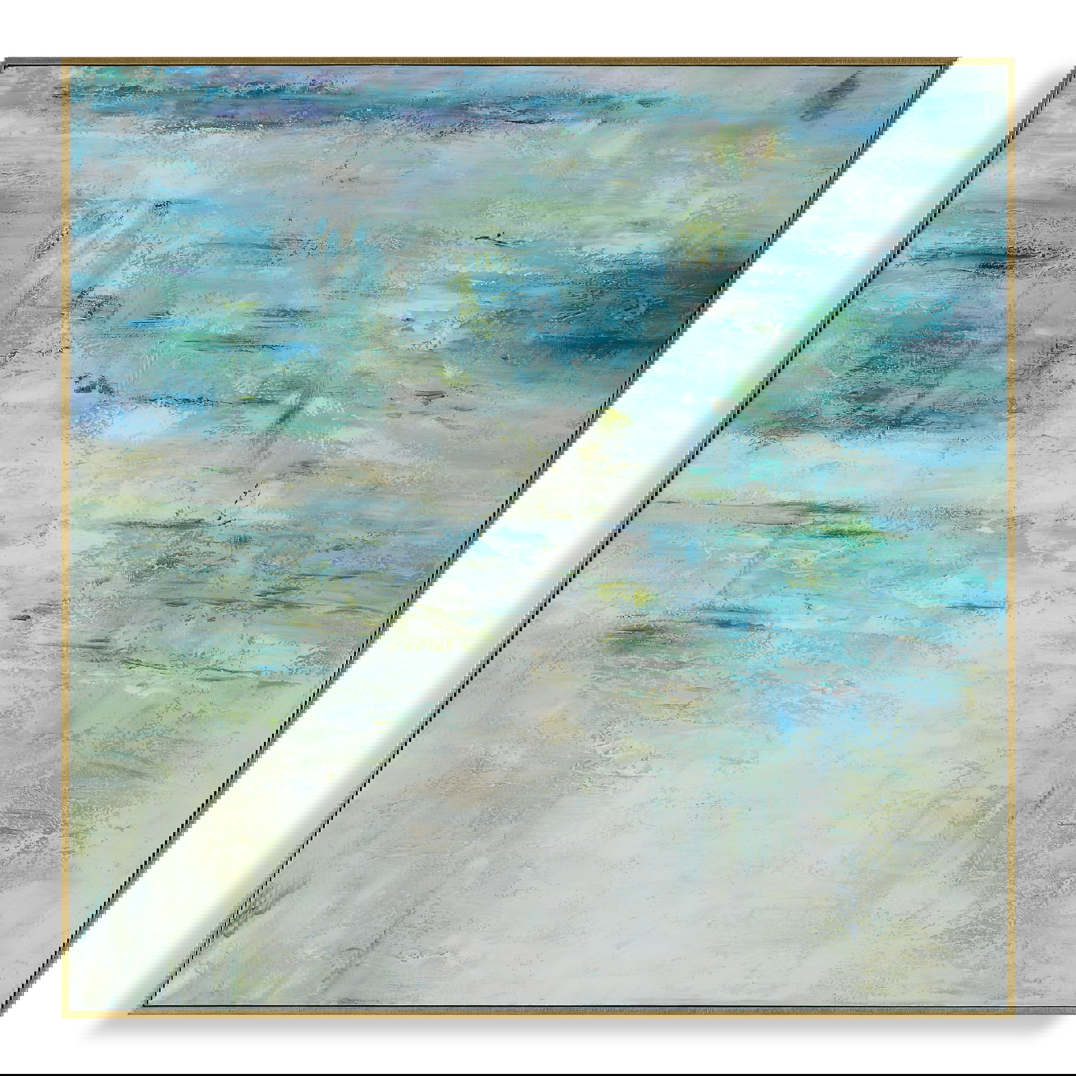 Blissful Hand Painted Abstract Art large image 