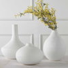 Apothecary Satin White Vases Set/3, by Uttermost, 9.75" width x 12" height x 9.75" depth thumbnail 4