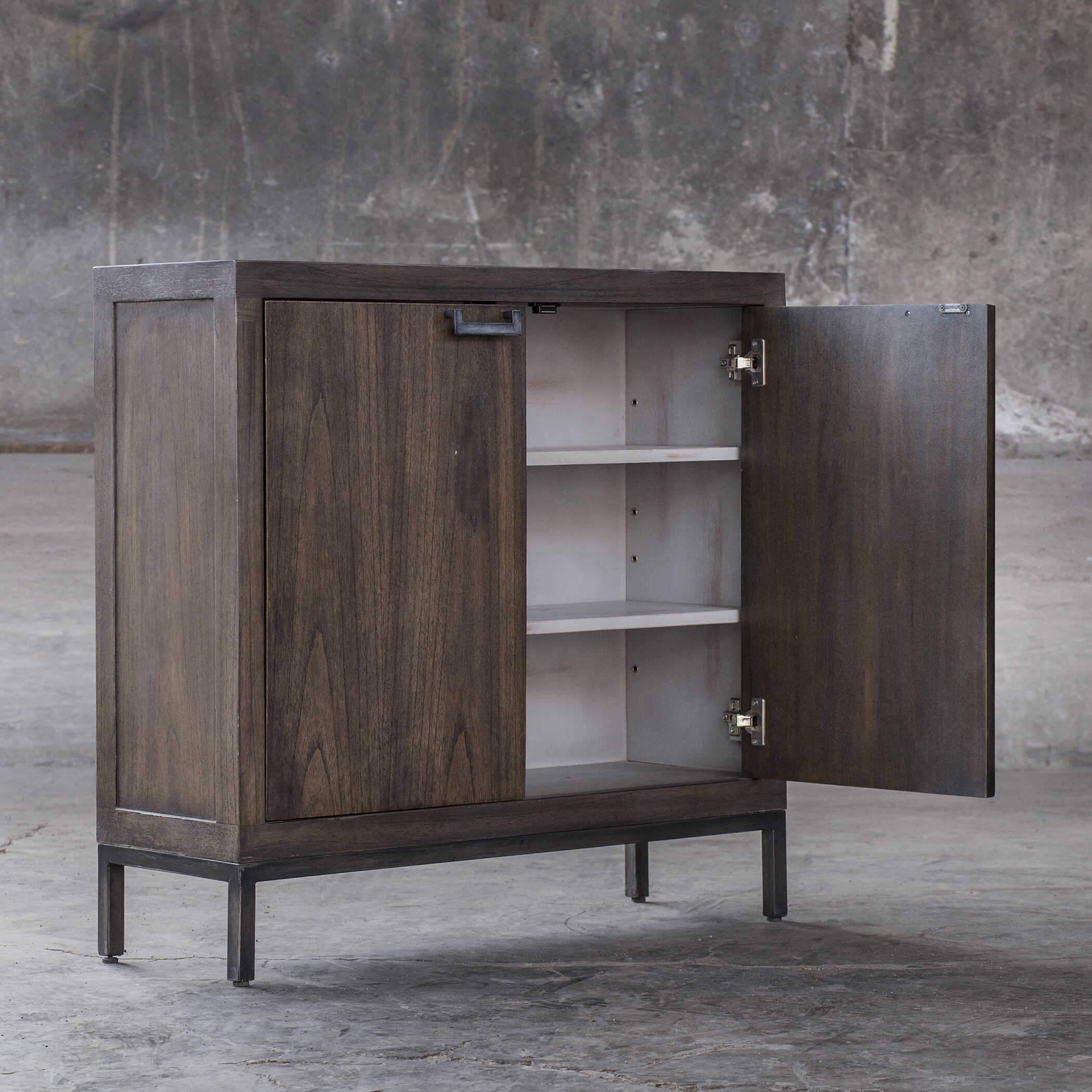 Nadie Light Walnut Console Cabinet large image 