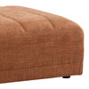 Magda Ottoman Terracotta, by Dovetail, 35.75" width x 17.5" height x 34" depth thumbnail 3