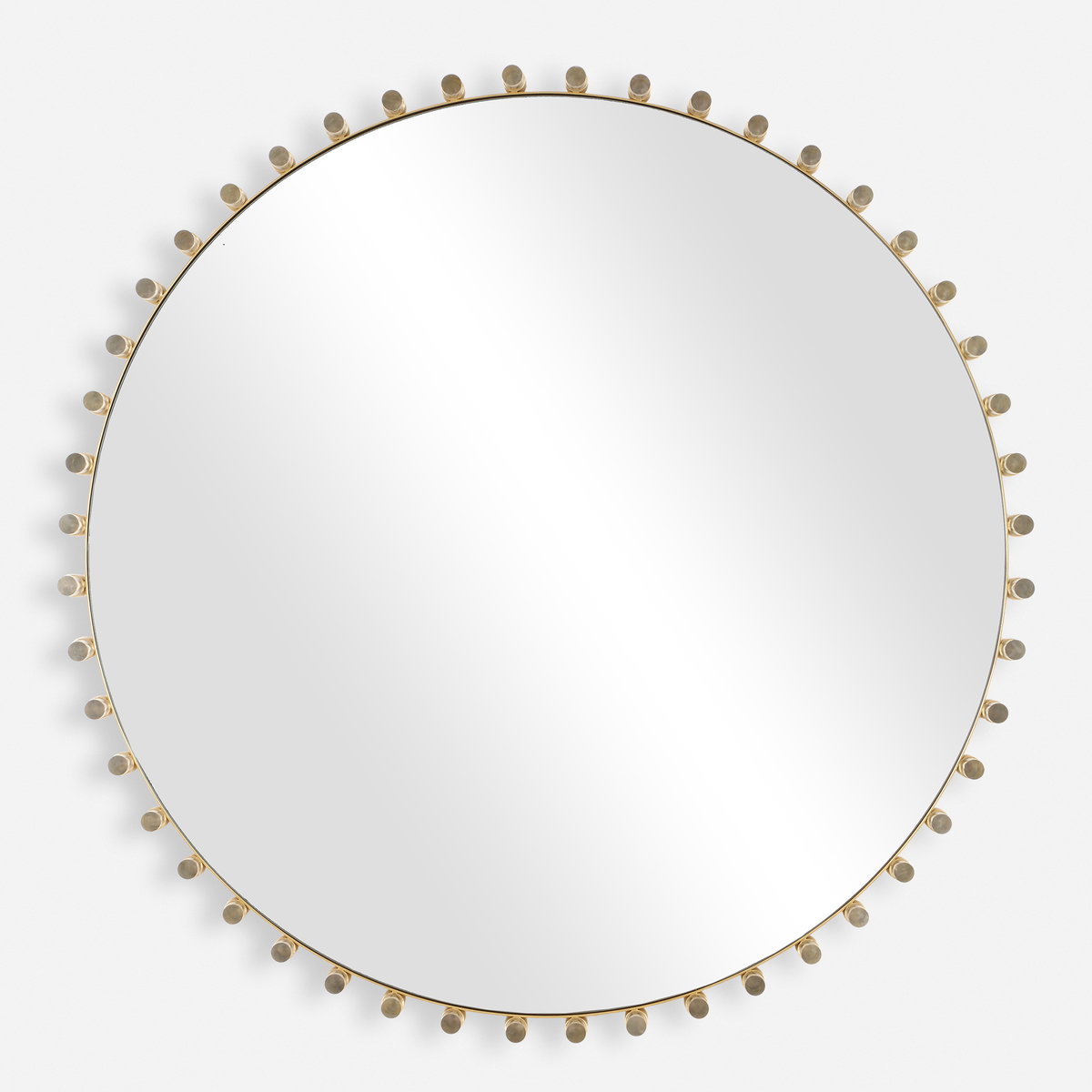 Avelyne Round Mirror, by Uttermost, 37.25" width x 37.25" height x 2.37" depth View 1