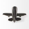 Maverick II 13L x 11W Gray Metal Fighter Plane, Decorative Object by Mercana, 13.39" length x 10.63" width x 5.12" height thumbnail 6