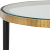 Stiletto Antique Gold Side Table, Side & End Table by Uttermost, 17" width x 22" height x 17" depth thumbnail 5