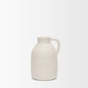 Tyrus Medium Textured Matte White with Speckling Ceramic Vase thumbnail 4