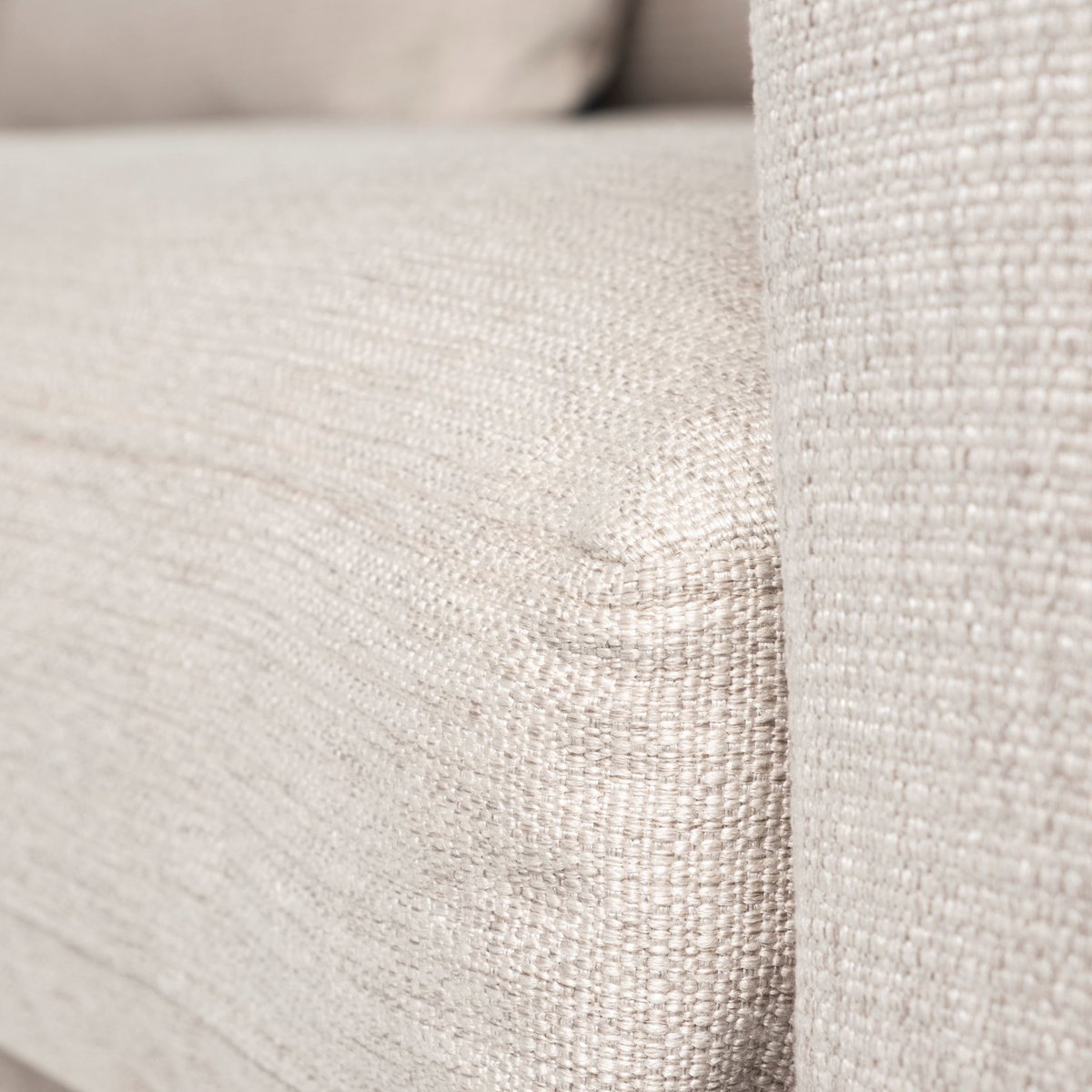 Denly II 92.5W  Beige Slipcover Three Seater Sofa, Sofas & Sectional by Mercana, 92.5" length x 38.25" width x 34.5" height View 11