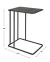 Cavern Stone & Iron Accent Table, Furniture by Uttermost, 17.9" width x 24" height x 12" depth thumbnail 3