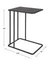 Cavern Stone & Iron Accent Table, Side & End Table by Uttermost, 17.9" width x 24" height x 12" depth thumbnail 3