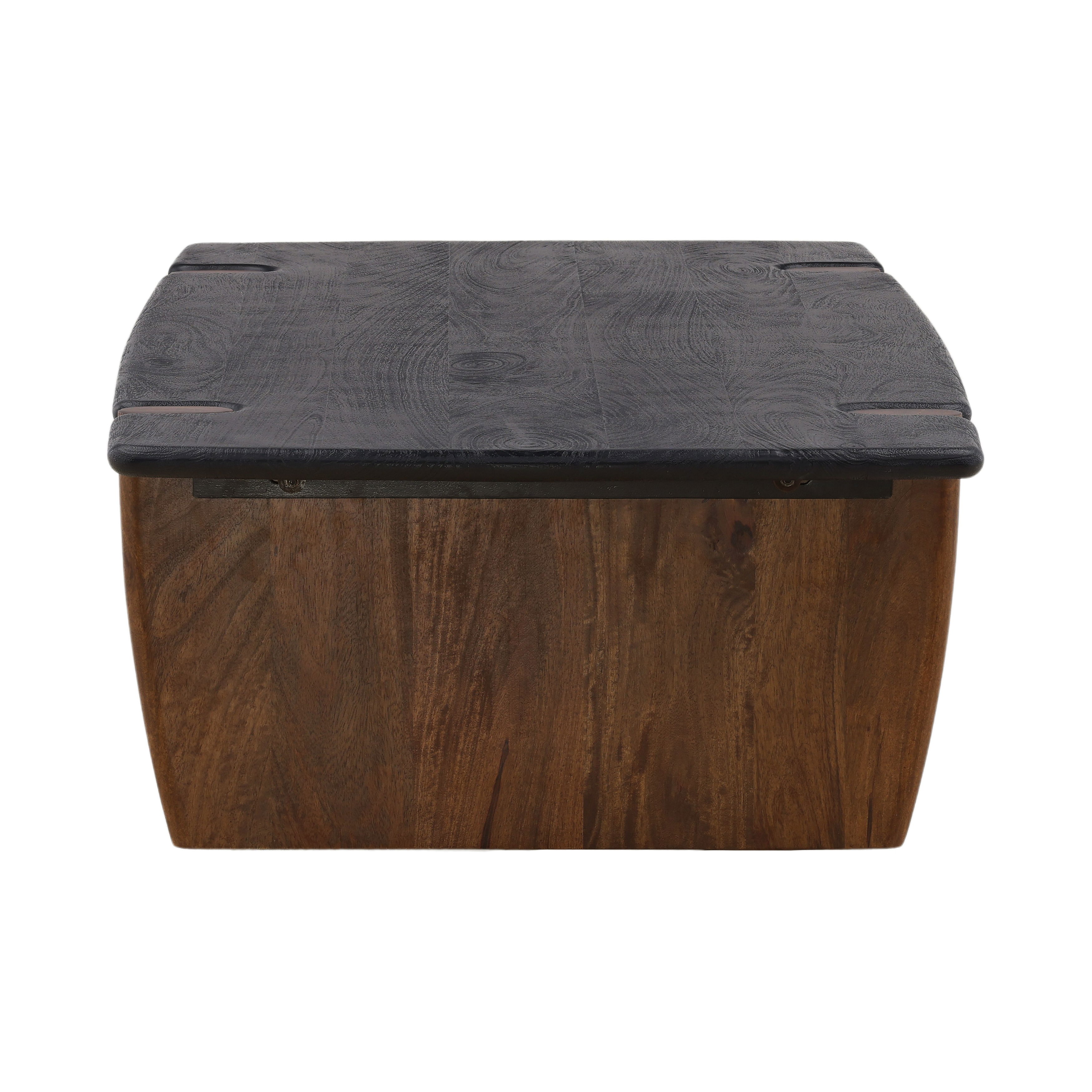 Trinh Coffee Table Black, by Dovetail, 55.87" width x 16.5" height x 32" depth View 3
