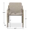 Sumba Wicker Outdoor Dining Chair, Outdoor Chair by Uttermost, 1'11.75" width x 2'8.75" height x 2'0.5" depth thumbnail 3