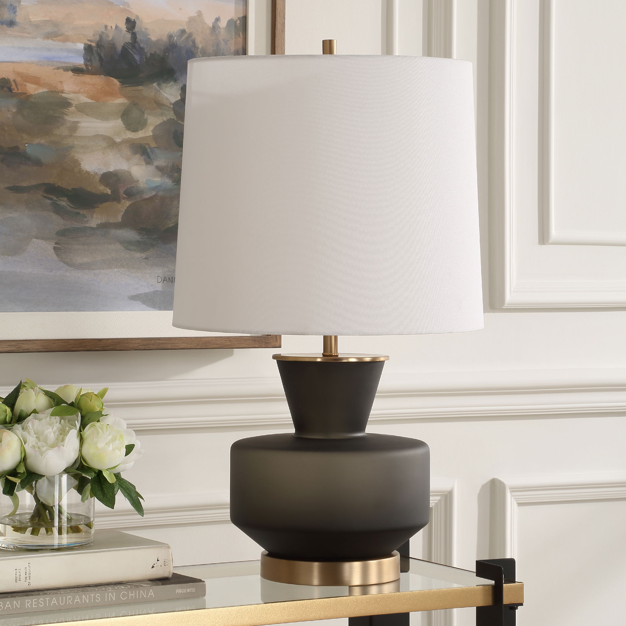 Trentino Black Table Lamp large image 