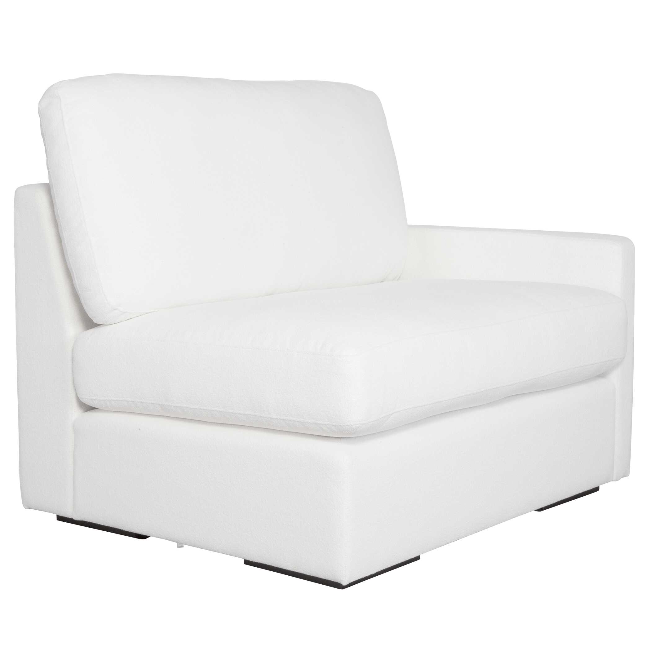 Refuge Arctic White Right Arm Facing Sofa, Furniture by Uttermost, 43.25" width x 30" height x 37.5" depth View 4