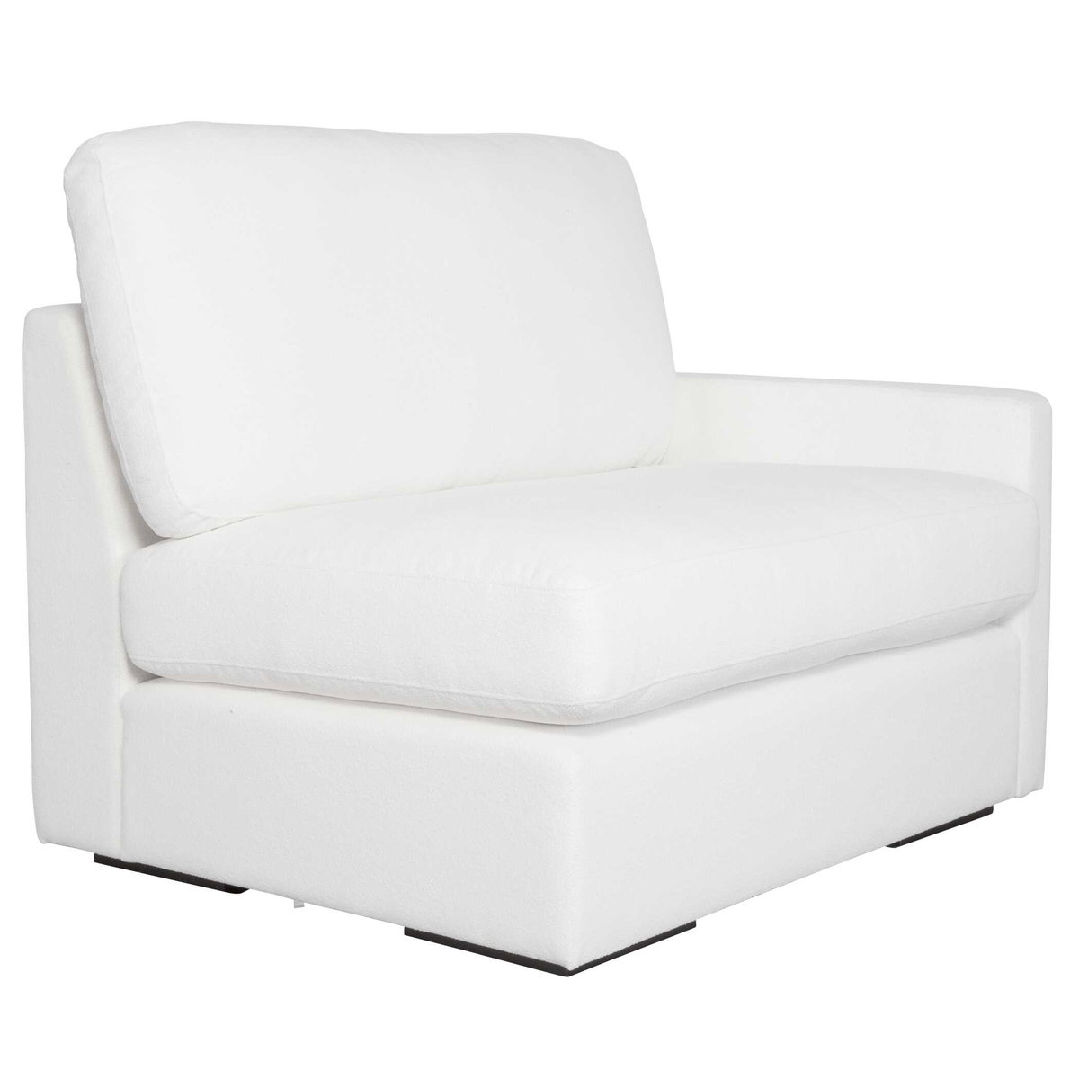 Refuge Arctic White Right Arm Facing Sofa, Furniture by Uttermost, 43.25" width x 30" height x 37.5" depth View 4