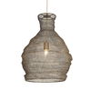 Murmur Woven Brass 1 Light Pendant, Ceiling Light by Uttermost, 15" width x 21.6" height x 15" diameter x 15" depth thumbnail 4