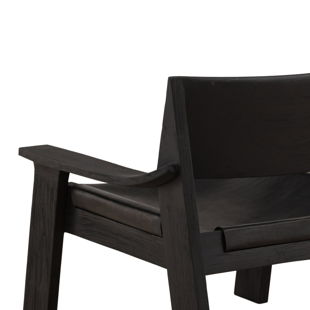 Osorio Occasional Chair Black, Accent Chair by Dovetail, 31.33" width x 28.14" height x 34.17" depth View 6
