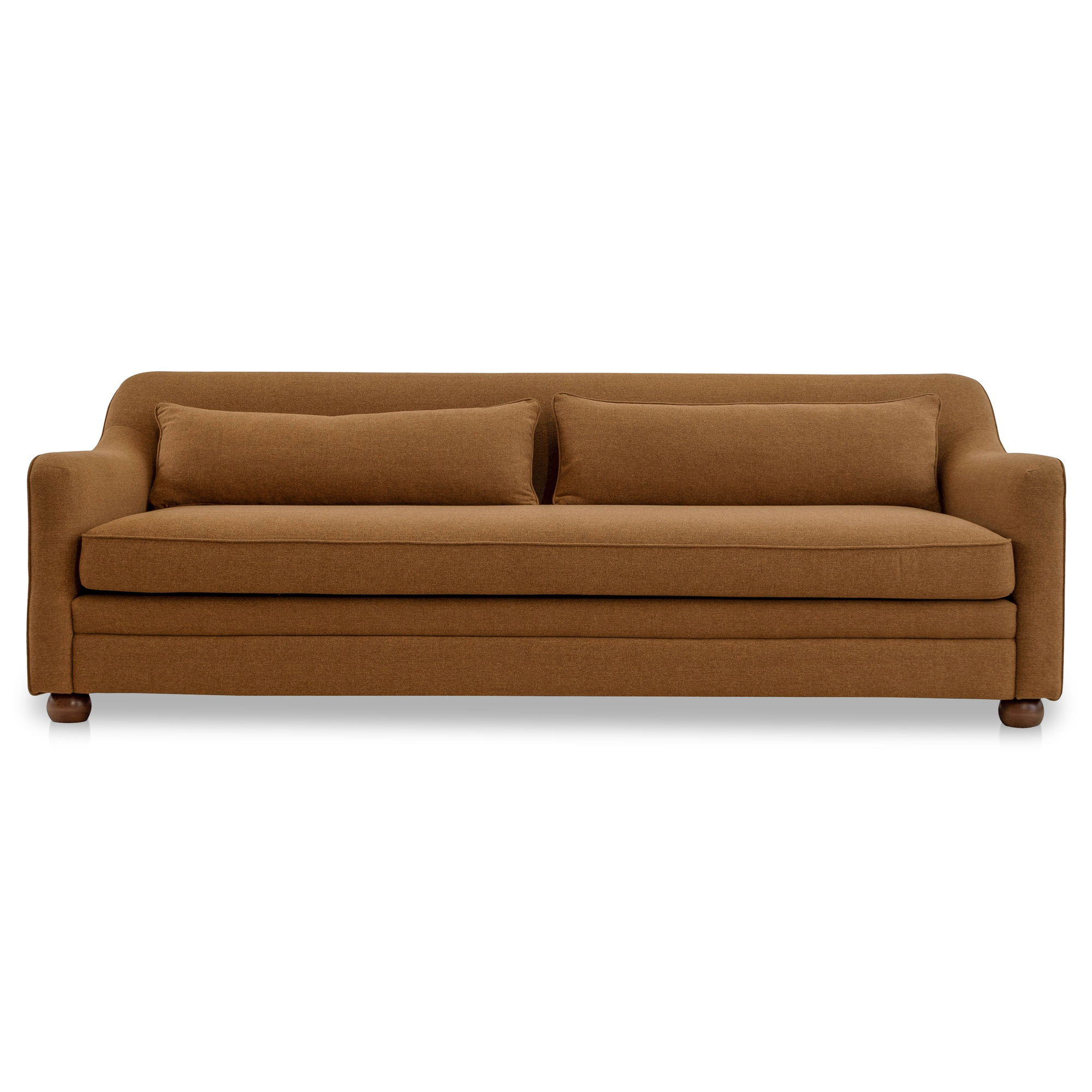 Amira Sofa Rust, Sofas & Sectional by Moe's Home, 91.2" width x 32.3" height x 35.4" depth View 1