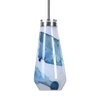 Windswept Blue & White 1 Light Mini Pendant, Mini Light Pendant by Uttermost, 8.25" width x 18" height x 8.25" diameter x 8.25" depth thumbnail 6