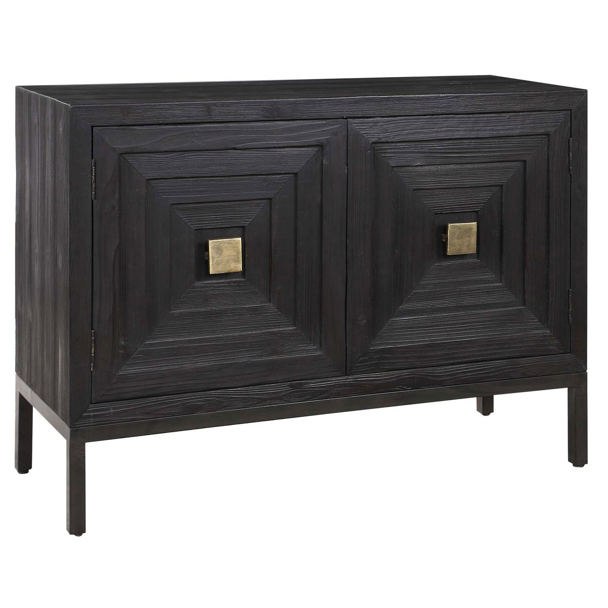 Aiken Dark Walnut 2 Door Cabinet, Cabinets & Chest by Uttermost, 43.25" width x 31.12" height x 16" depth View 7