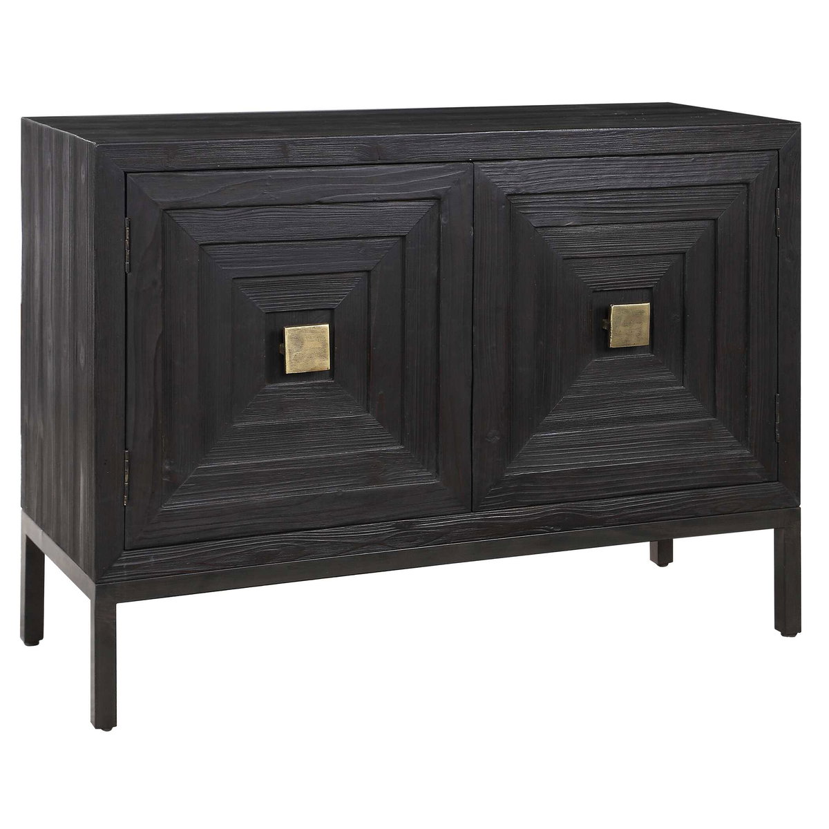 Aiken Dark Walnut 2 Door Cabinet, Cabinets & Chest by Uttermost, 43.25" width x 31.12" height x 16" depth View 7