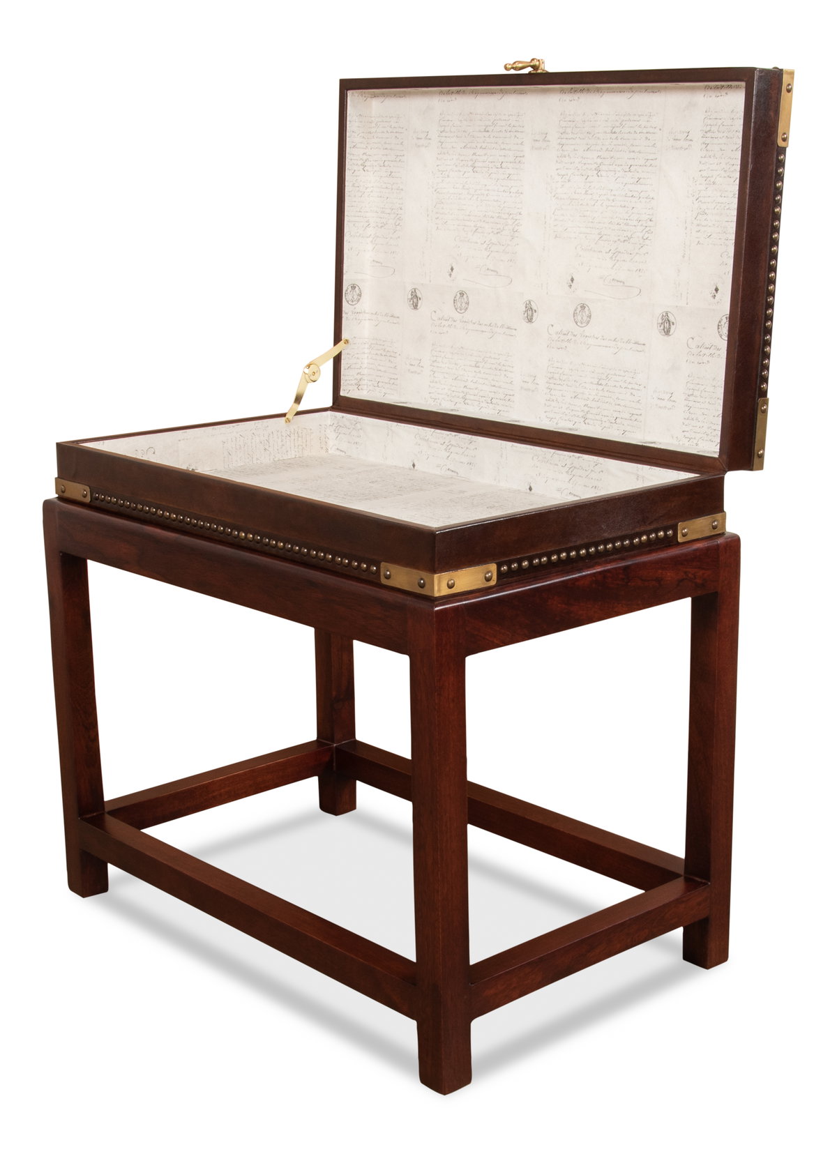 Winchester Box On Stand, by Sarreid, 1'5" length x 2'3" width x 2' height View 6
