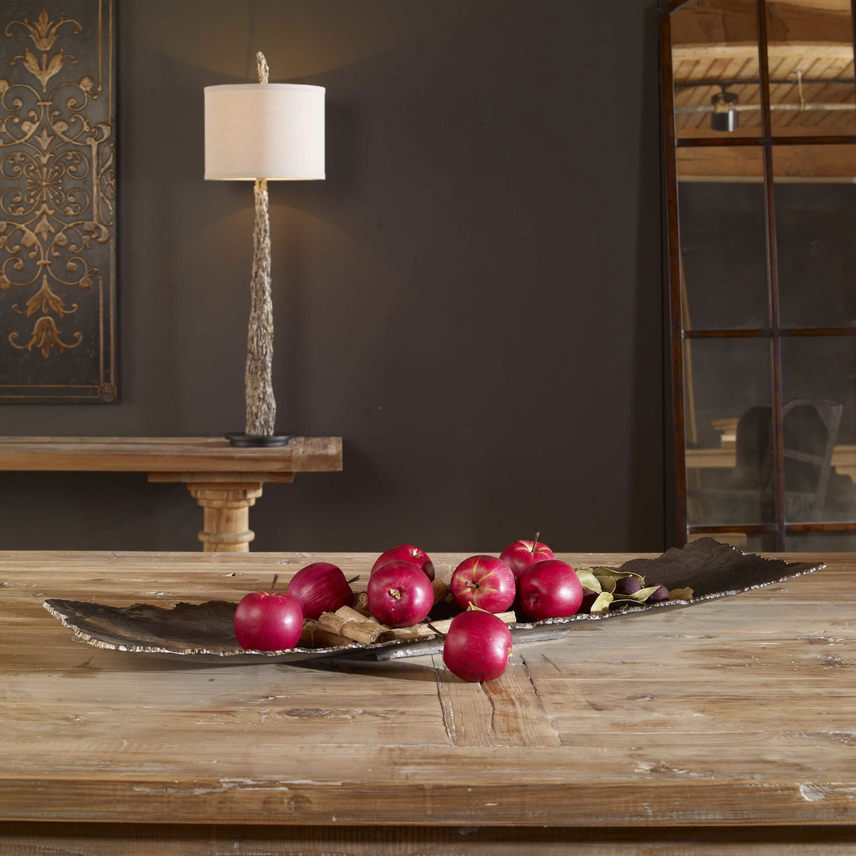 Camilla Dark Nickel Tray, Decorative Tray by Uttermost, 36" width x 3" height x 9" depth View 3