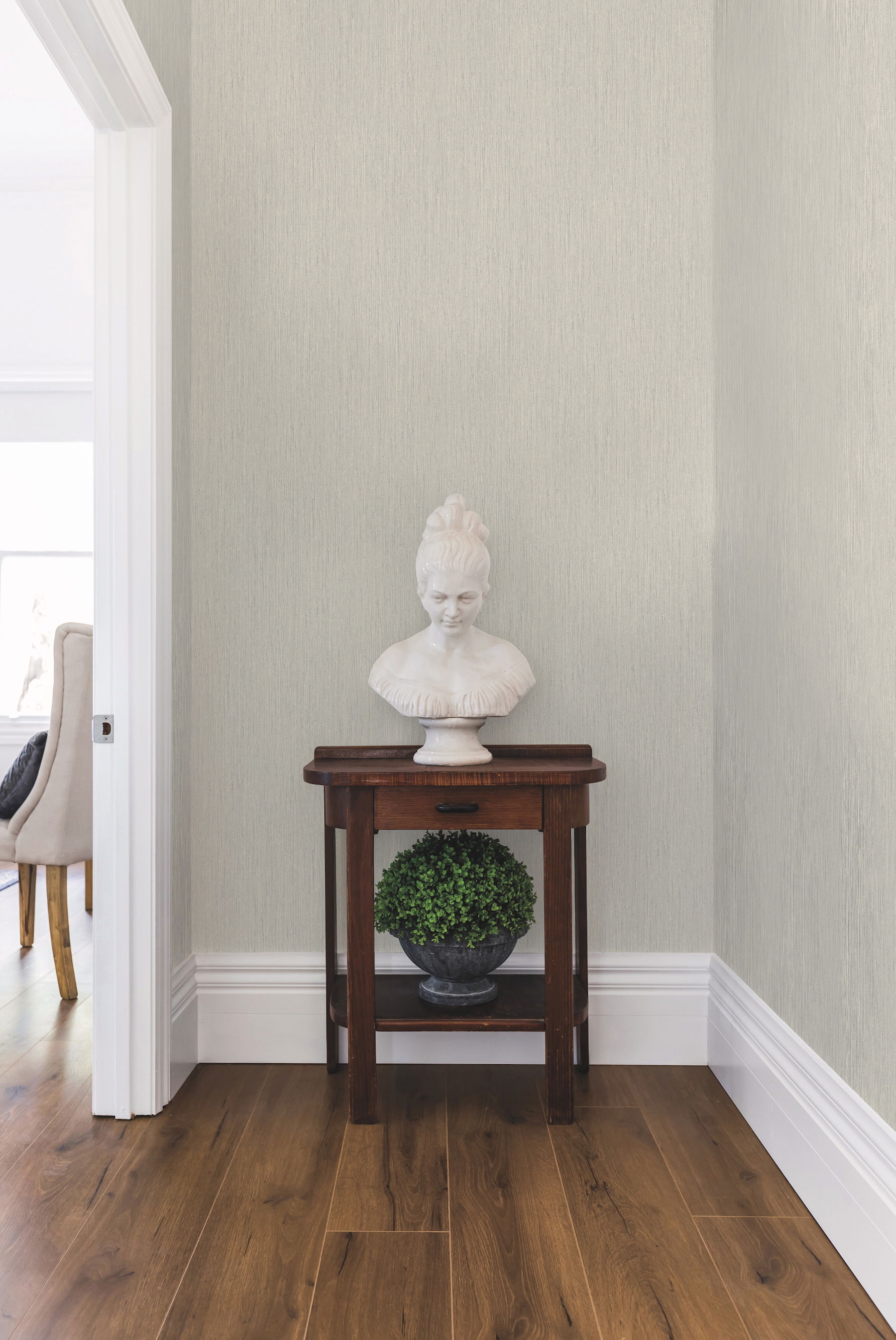 Seagrass Cream & Grey Wallpaper, by York Wall, 33' length x 1'9" width x 0.02" depth View 3