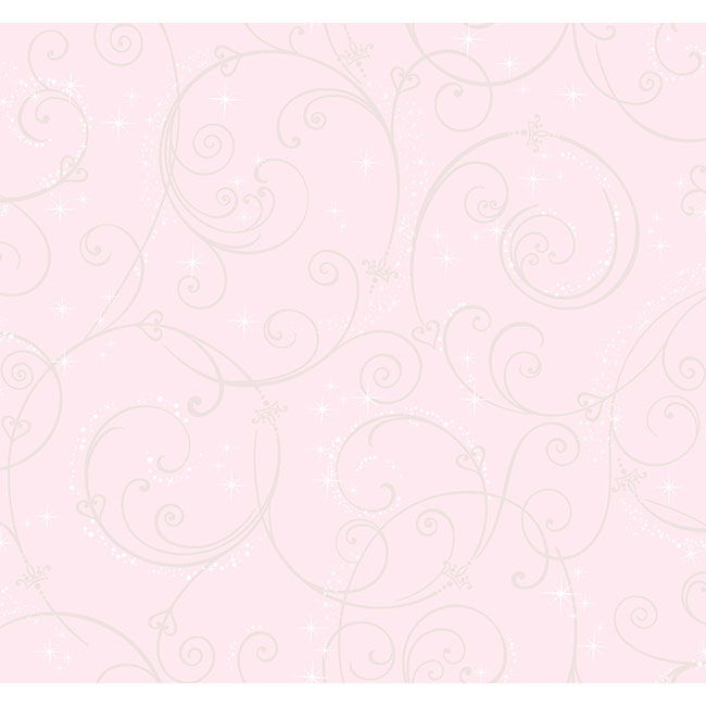 Disney Princess Perfect Scroll Gold Glitter Wallpaper large image 