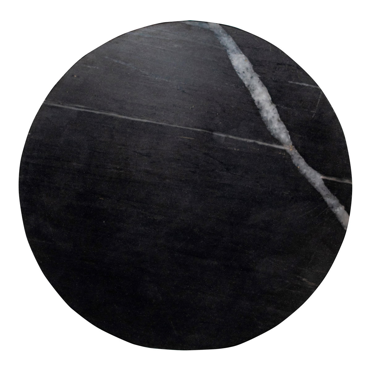 Grace Accent Table Black Marble, Side & End Table by Moe's Home, 14" width x 20" height x 14" depth View 4