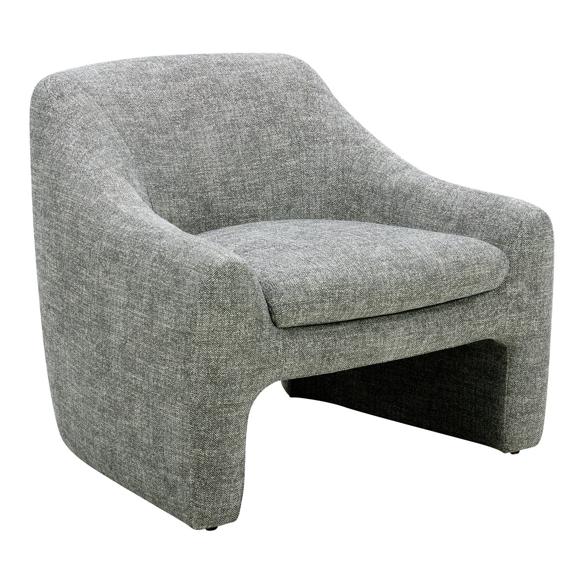 Kenzie Accent Chair Slated Moss, by Moe's Home, 33.75" width x 29.25" height x 31" depth View 2
