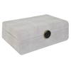 Lalique White Shagreen Box, Boxe by Uttermost, 12.87" width x 4.5" height x 9" depth thumbnail 3