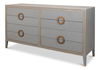 Gabriella Chest Of Drawers, Storm Grey, Cabinets & Chest by Sarreid, 76" length x 22" width x 40" height thumbnail 1
