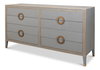 Gabriella Chest Of Drawers  Storm Grey, by Sarreid, 1'10" length x 6'4" width x 3'4" height thumbnail 1
