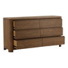 Chadwick Dresser Brown, by Dovetail, 67" width x 35.5" height x 19.75" depth thumbnail 5