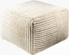 Tunisia Pouf, Ottoman by Surya, 24" width x 14" height thumbnail