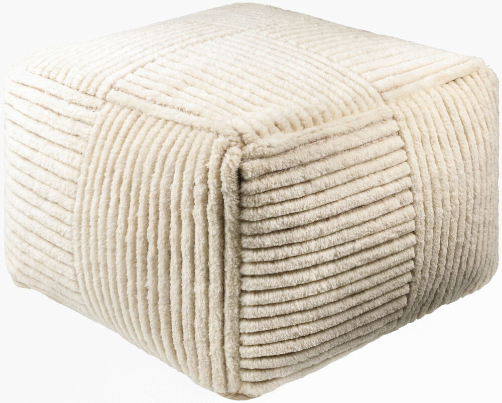 Tunisia Pouf, Ottoman by Surya, 24" width x 14" height