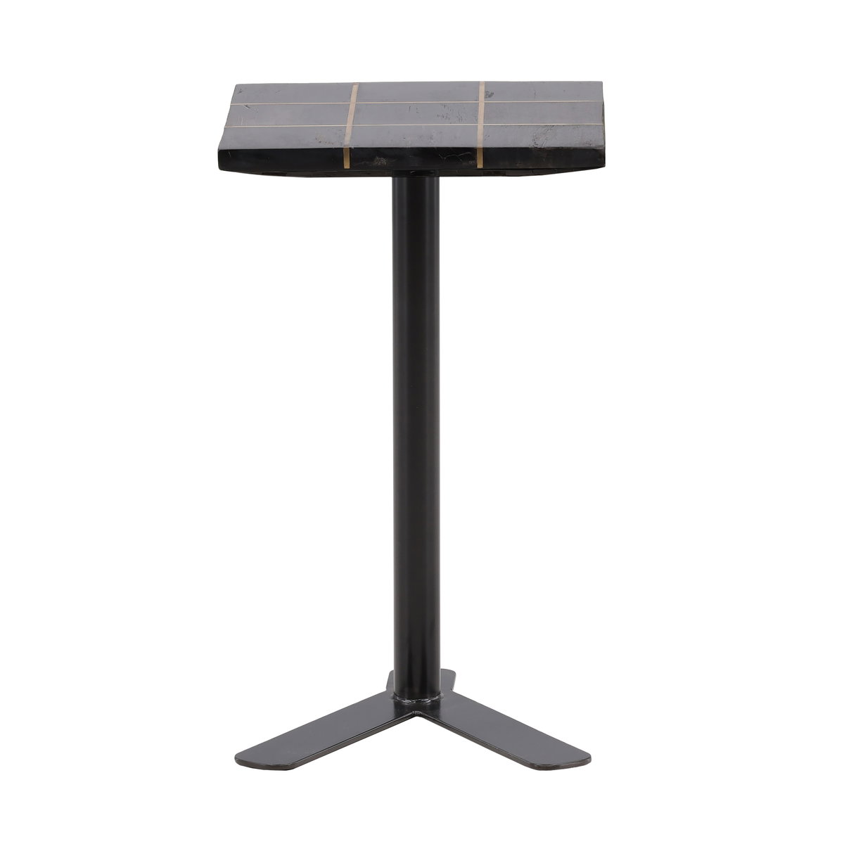 Lucy Side Table Black, Side & End Table by Dovetail, 13.75" width x 22.63" height x 13.75" depth View 2