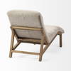 Pierre Beige Fabric Upholstered Armless Chaise Lounge Chair, Chaise Lounges & Daybed by Mercana, 24.41" length x 54.33" width x 33.46" height thumbnail 9