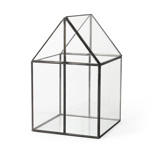 Sikes (Large) 10L x 10W x 16H Hut Terrarium with Glass Base