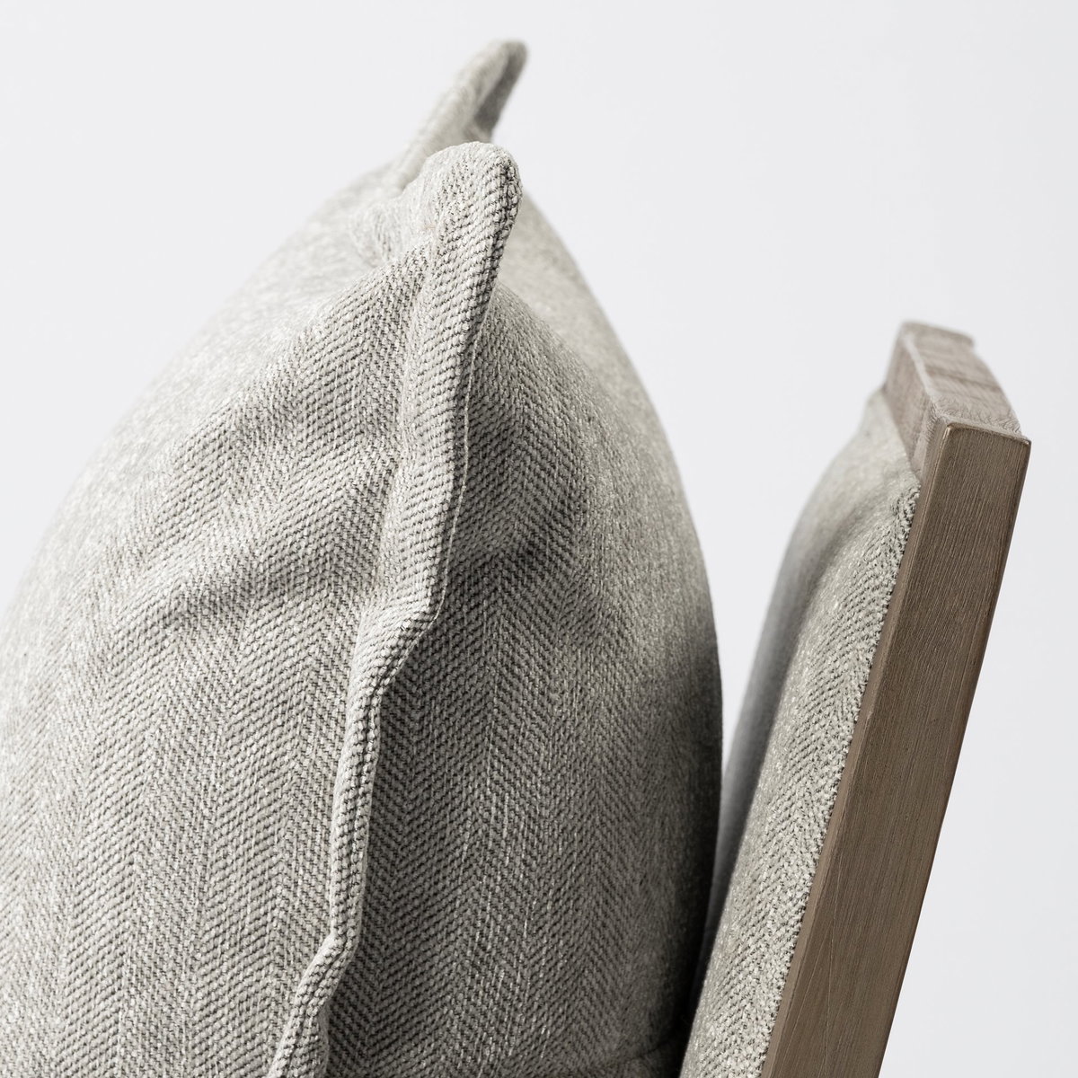 Sherlock Frost Gray Wood Frame Accent Chair, by Mercana, 25.98" length x 32.28" width x 34.25" height View 10