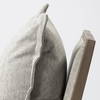 Sherlock Frost Gray Wood Frame Accent Chair, by Mercana, 25.98" length x 32.28" width x 34.25" height thumbnail 10