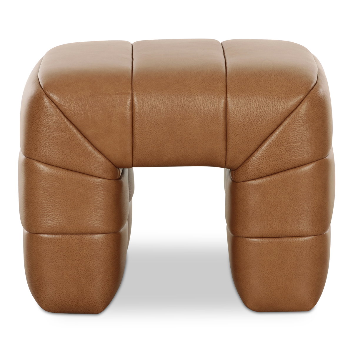 Verity Stool Tan Leather, Counter & Bar Stool by Moe's Home, 23" width x 18" height x 20" depth View 1