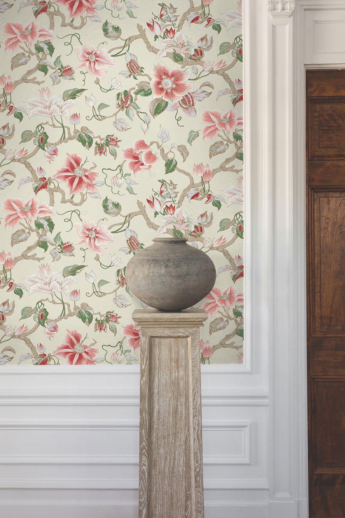 Marguerite Vine Cream Wallpaper large image 