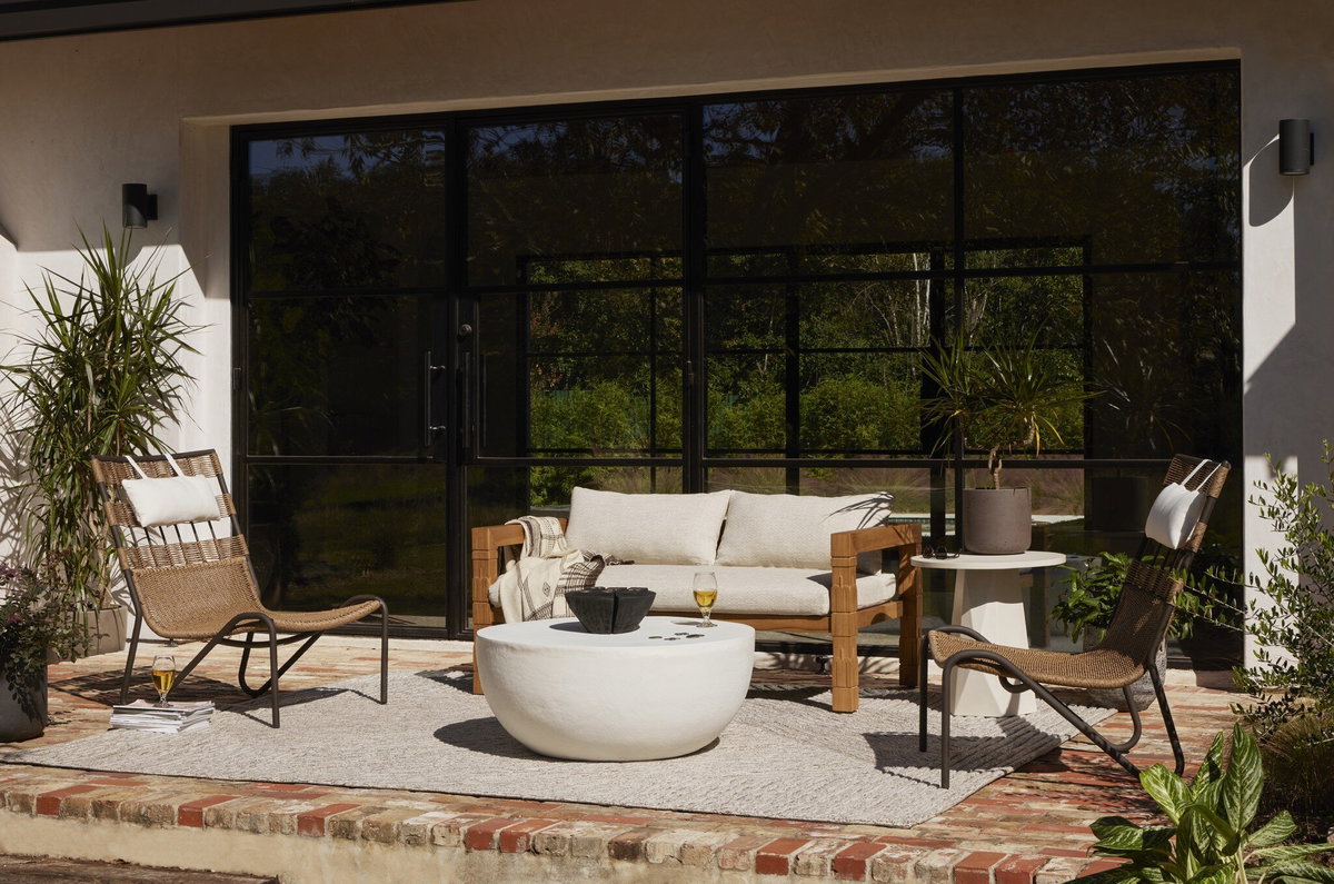Bowman Outdoor End Table, Outdoor Table by Four Hands, 1'10" width x 1'10" height x 1'10" depth View 10