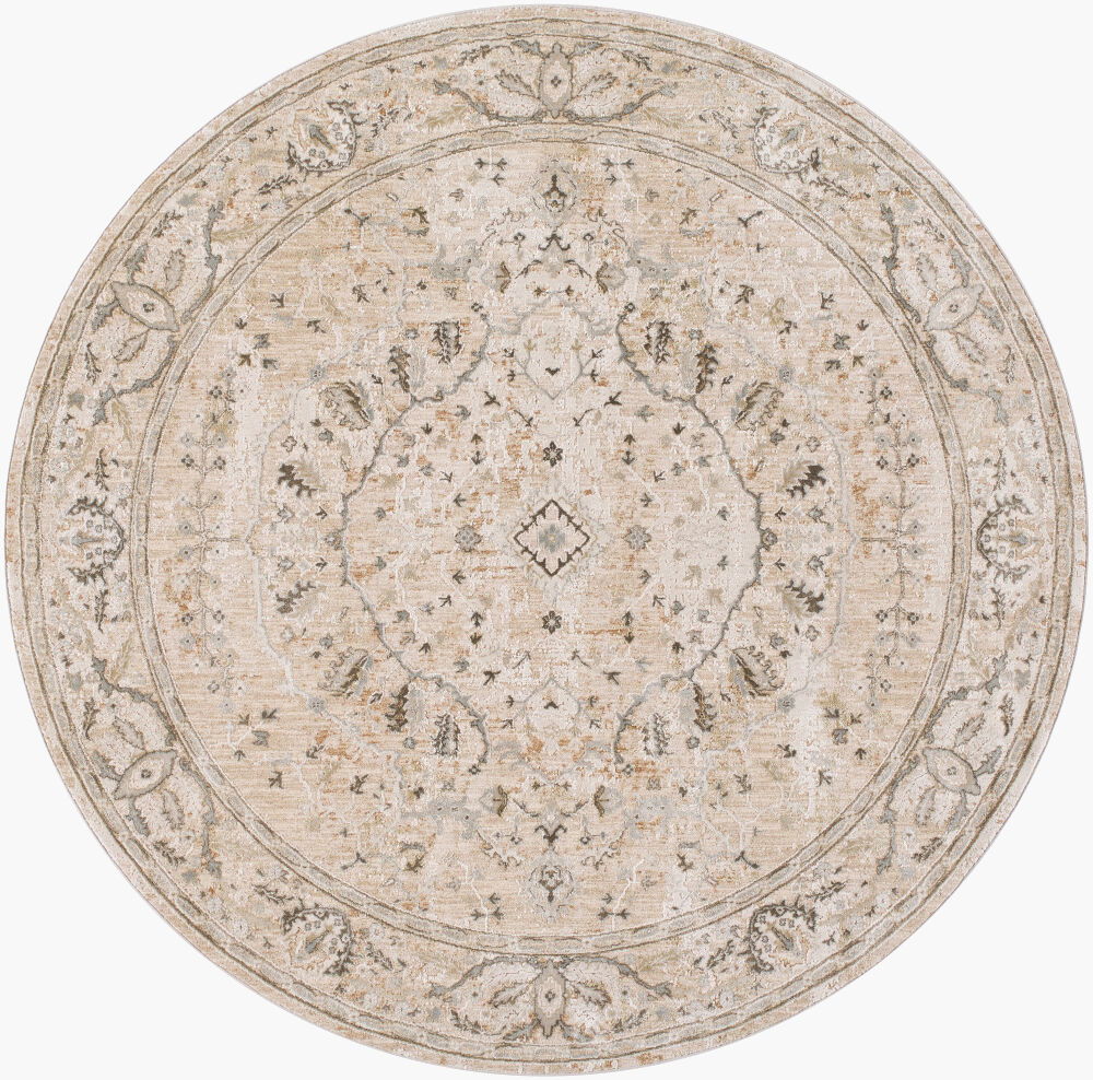 Brunswick Machine Woven Rug, by Surya, 6'6.74" length x 6'6.74" width